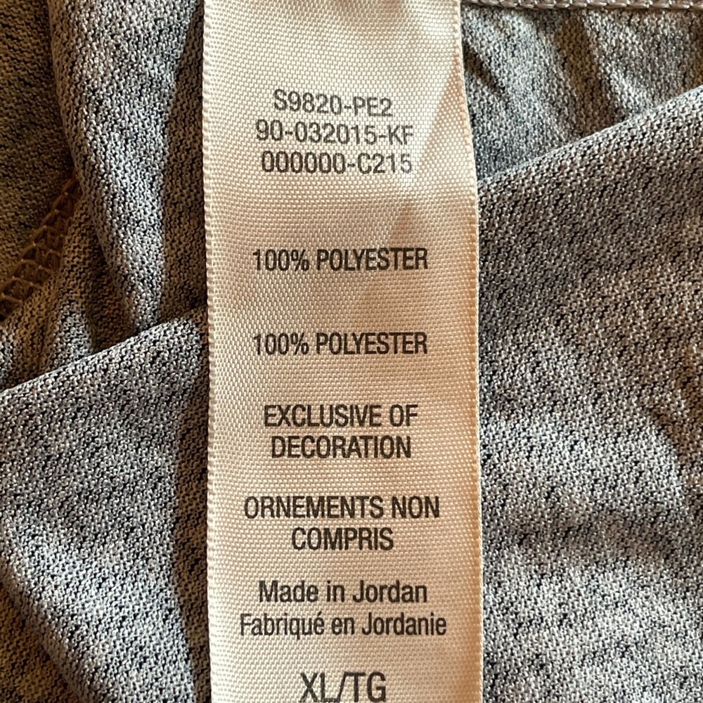 {CHAMPION} Black & Gray Pattern Loose Fit Athletic Top - Picture 10 of 10